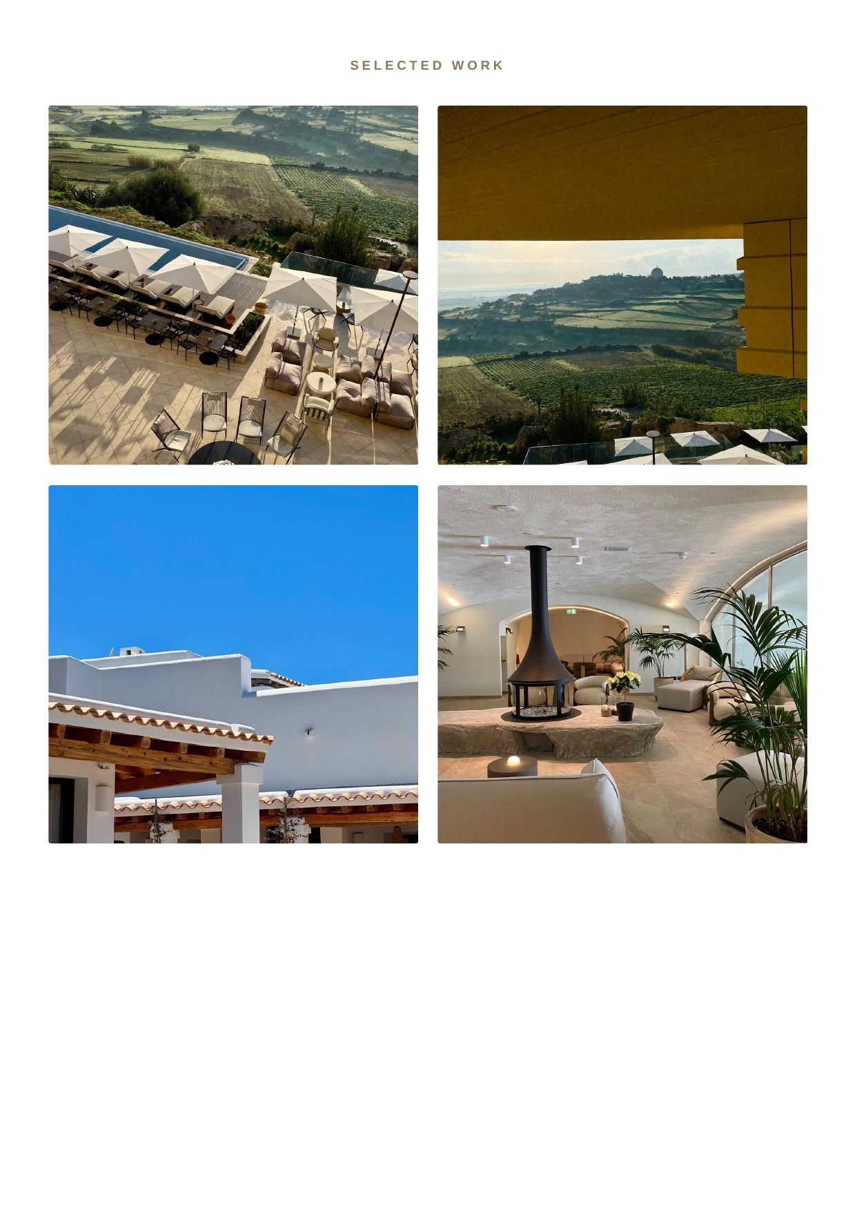 Selected work – boutique hotels